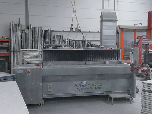 absaugtisch plug&play mit abreinigung 